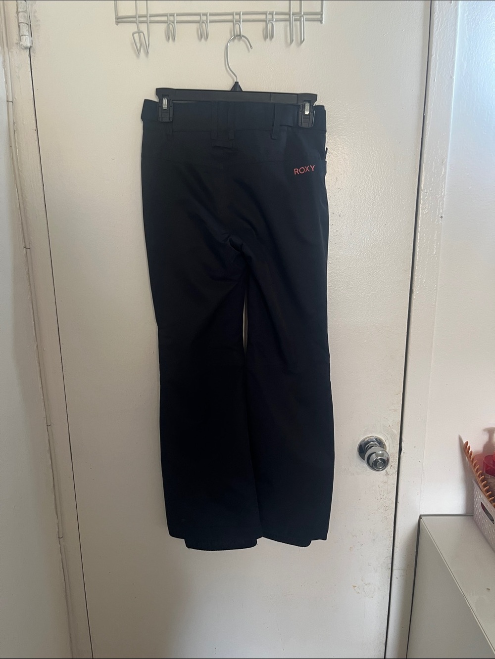 Roxy Black Flare Wide-Leg Jeans - Double Button Waist - Picture 6 of 10